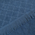 Truffle Premium Quality Cotton Bath Towel Set, Pack of 4 Pieces (Different Sizes),Petroleum