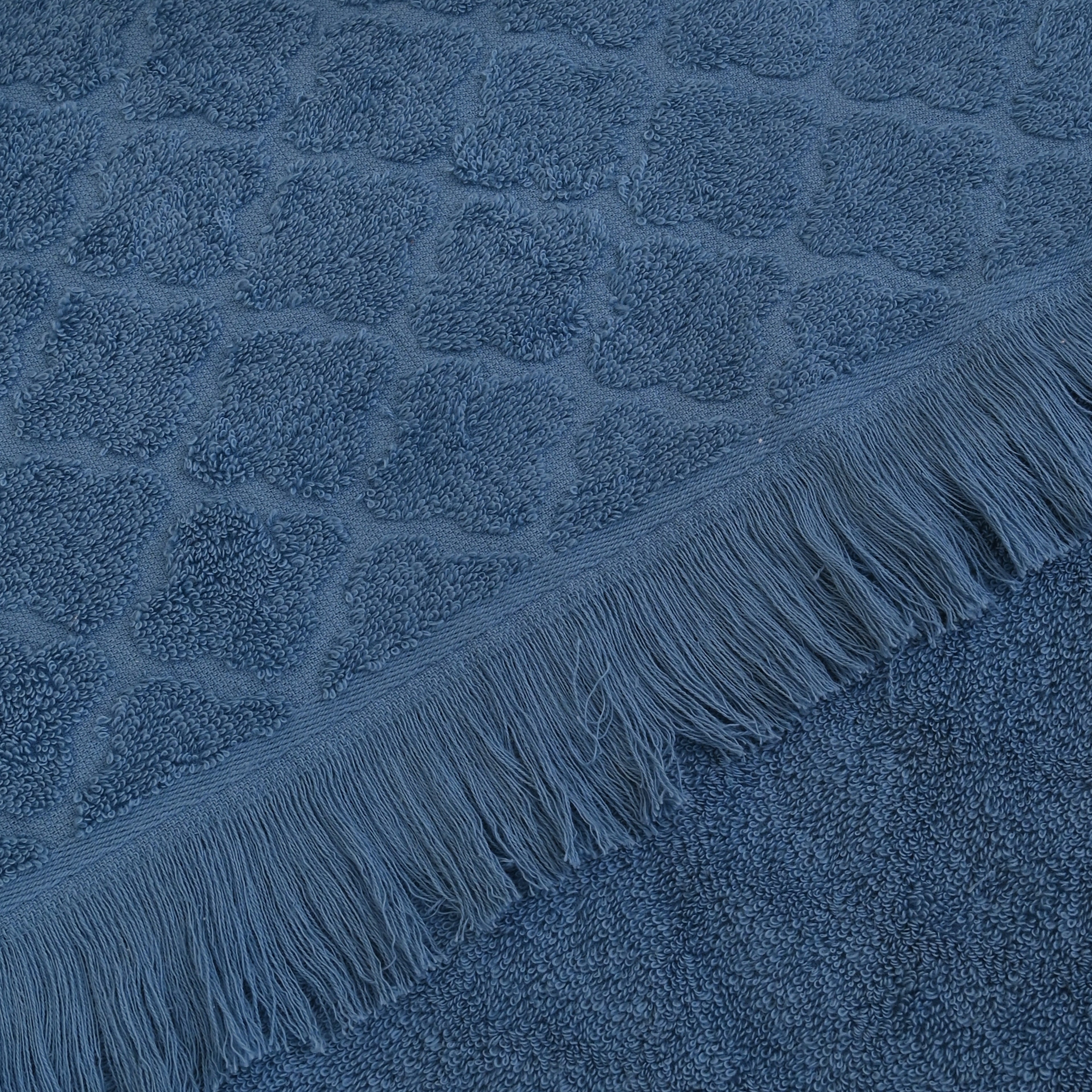 Truffle Premium Quality Cotton Bath Towel Set, Pack of 4 Pieces (Different Sizes),Petroleum