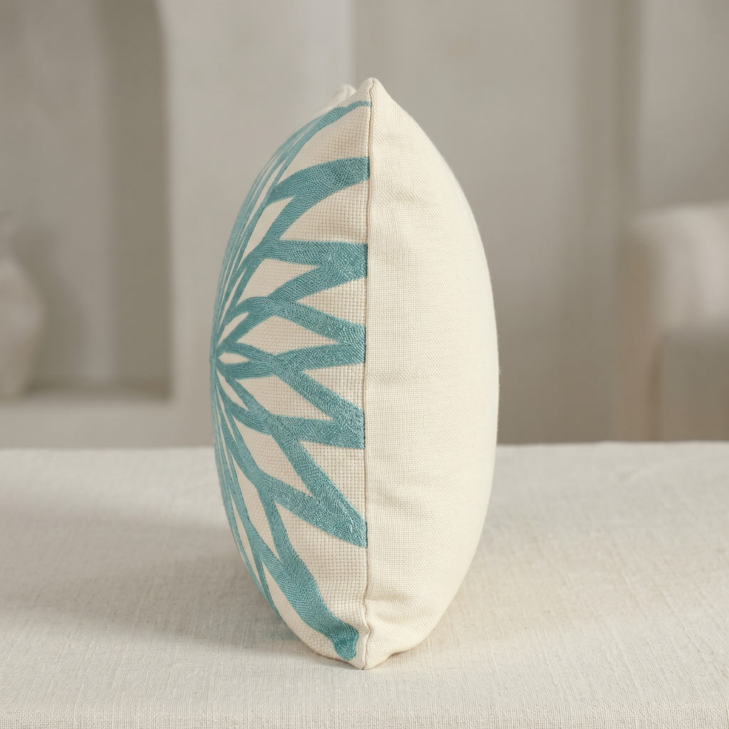 OasisCotton Cushion with Filling Included | Premium Cotton Decorative Pillow for Sofa,outdoor & Living Room