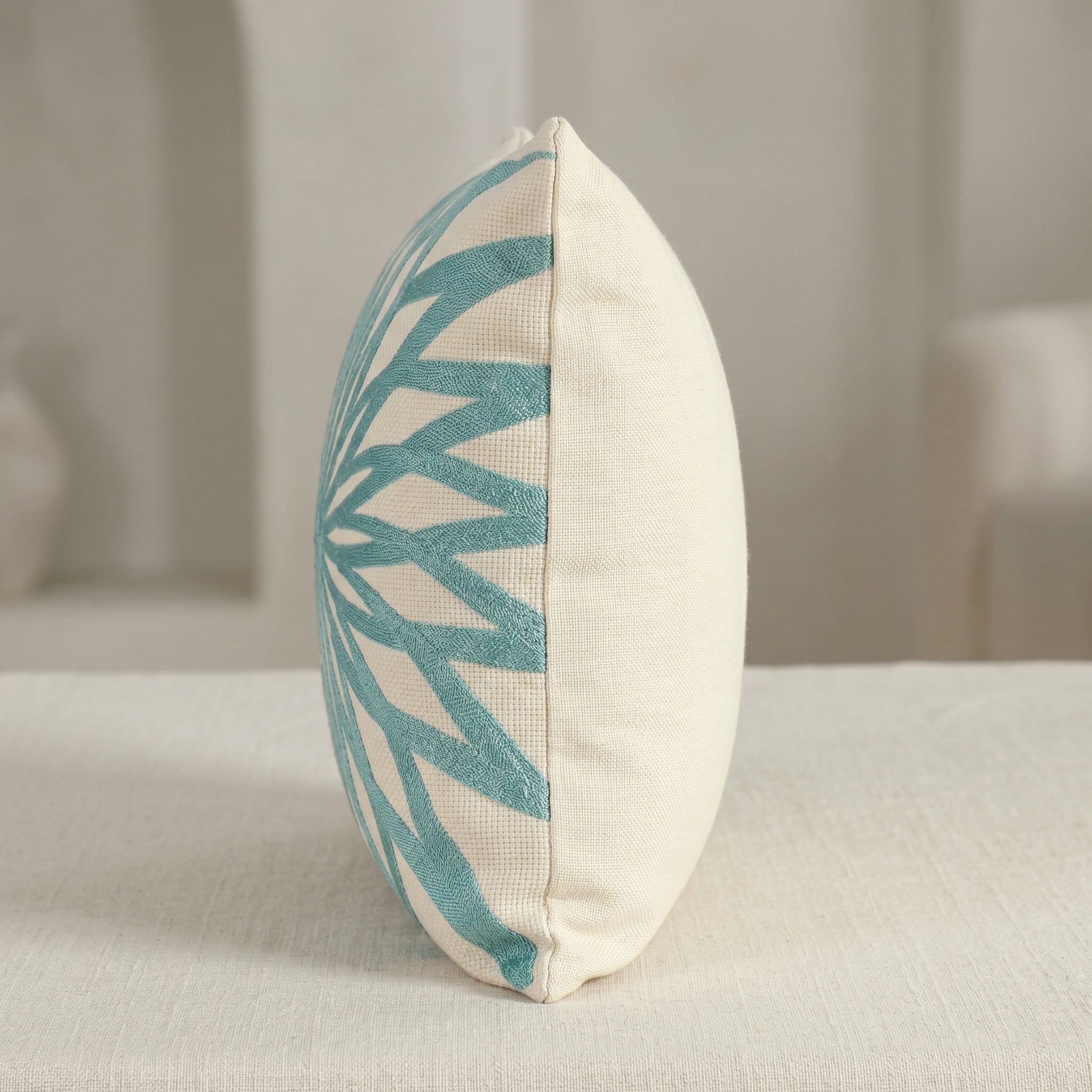 OasisCotton Cushion with Filling Included | Premium Cotton Decorative Pillow for Sofa,outdoor & Living Room