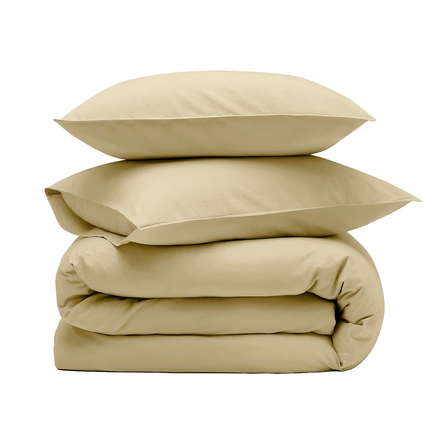 Luxury Plain Duvet Cover set –Soft, Breathable & Durable, Hotel-Inspired Comfort (Beige)
