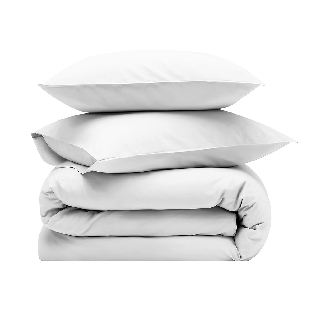 Luxury Plain Duvet Cover set –Soft, Breathable & Durable, Hotel-Inspired Comfort (White)