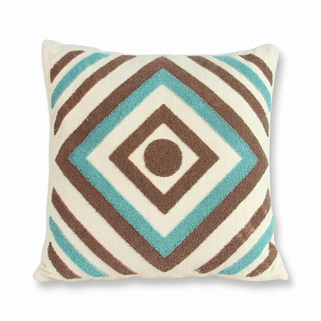 Terra Cushion with Filling Included | Premium Cotton Decorative  Pillow for outdoor,Sofa & Living Room