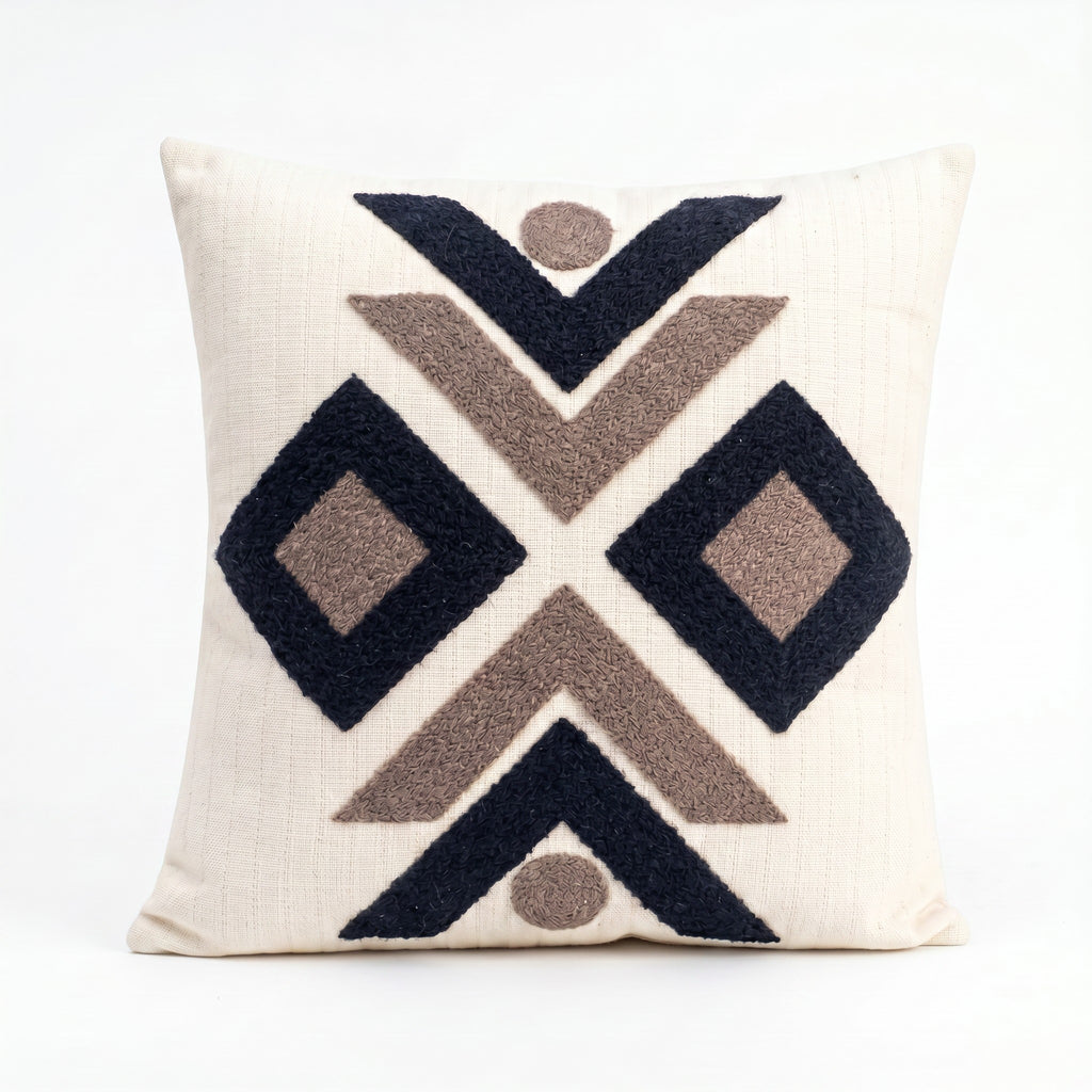 Sand stone Cushion with Filling Included | Premium Cotton Decorative pillow for Sofa,outdoor& Living Room
