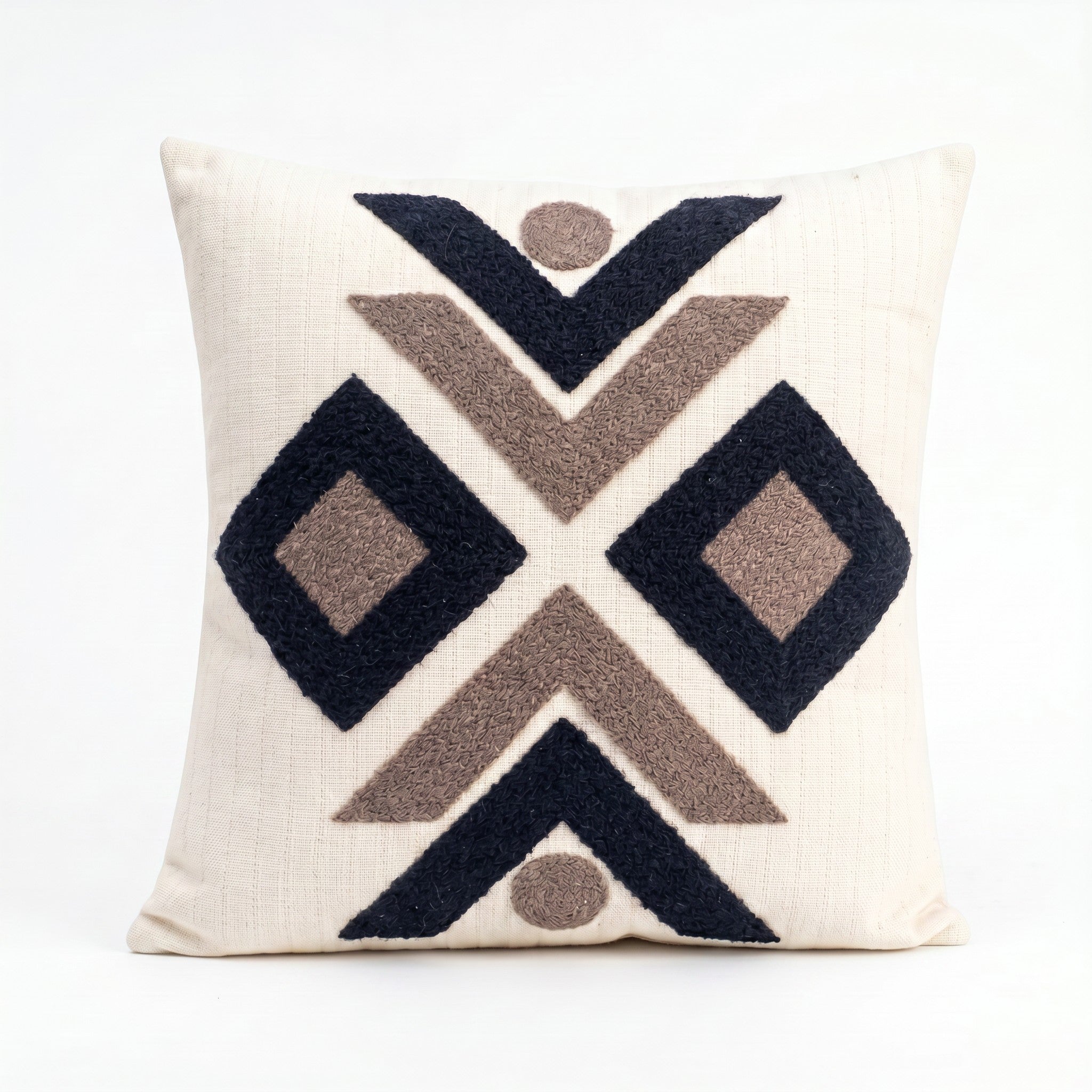 Sand stone Cushion with Filling Included | Premium Cotton Decorative pillow for Sofa,outdoor& Living Room