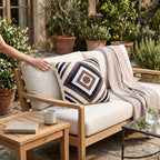 Terra Cushion with Filling Included | Premium Cotton Decorative  Pillow for outdoor,Sofa & Living Room