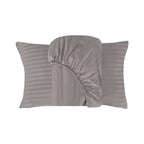 Luxury 500TC Stripes 100% Cotton Fitted Sheet Set, Soft & Breathable Bed Sheets, Deep Pocket Fitted Sheet with Pillowcases (Copy)