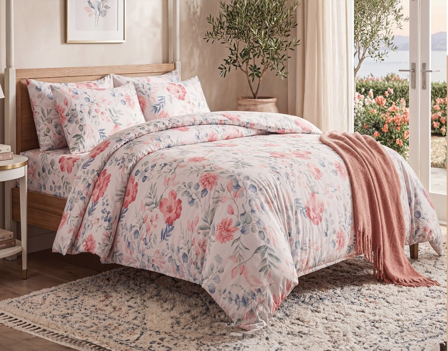 Rosana Luxury 100% Cotton  Printed Bedding Set – Soft, Breathable & Comfortable