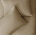 طقم ملاءات سرير استك ، تصميم أنيق لون كافيه 