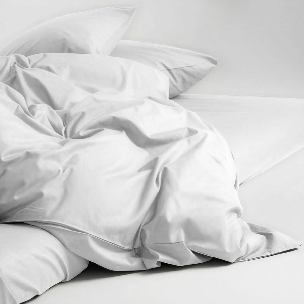 Luxury Plain Duvet Cover set –Soft, Breathable & Durable, Hotel-Inspired Comfort (White)