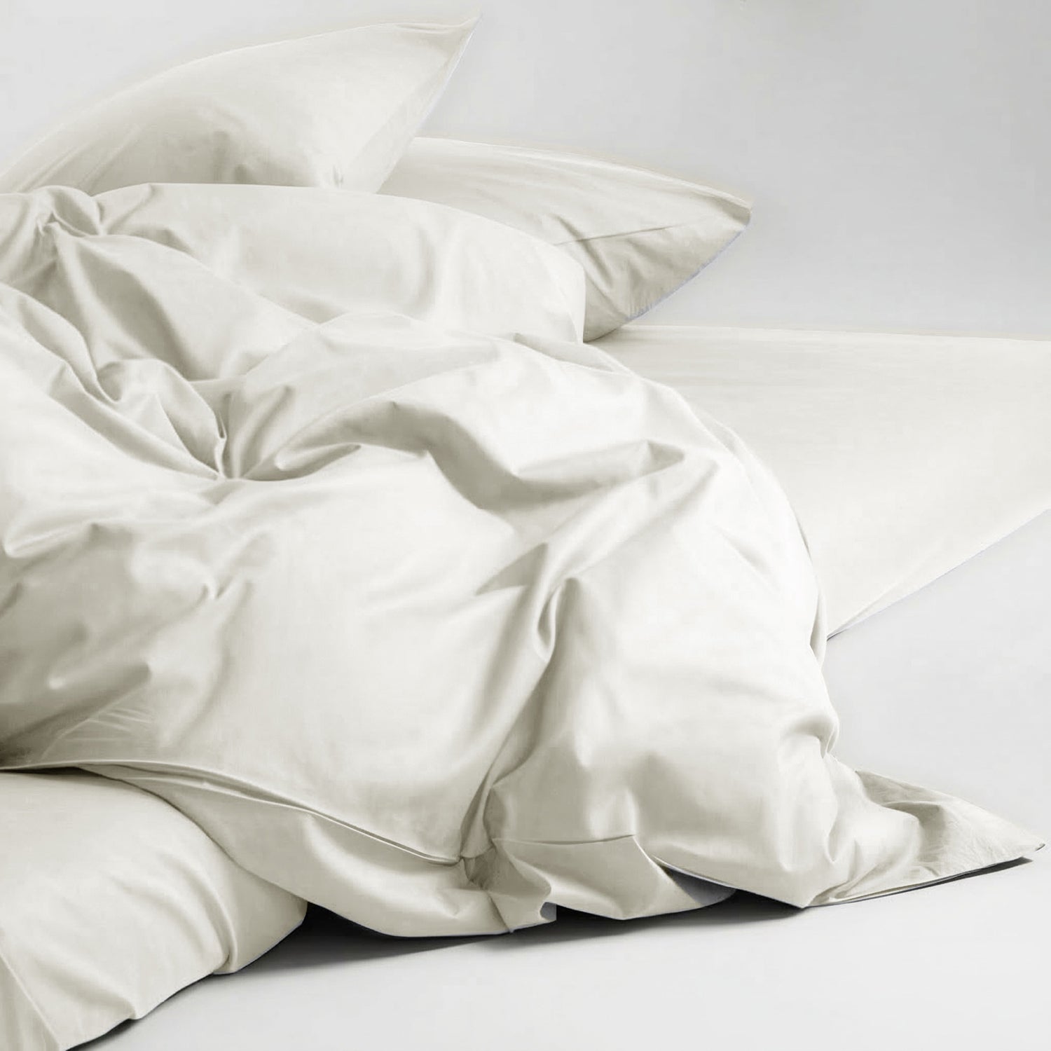 Luxury Plain Duvet Cover set –Soft, Breathable & Durable, Hotel-Inspired Comfort (offwhite)