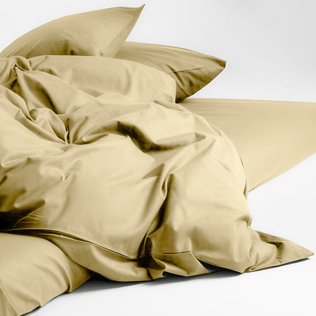 Luxury Plain Duvet Cover set –Soft, Breathable & Durable, Hotel-Inspired Comfort (Beige)