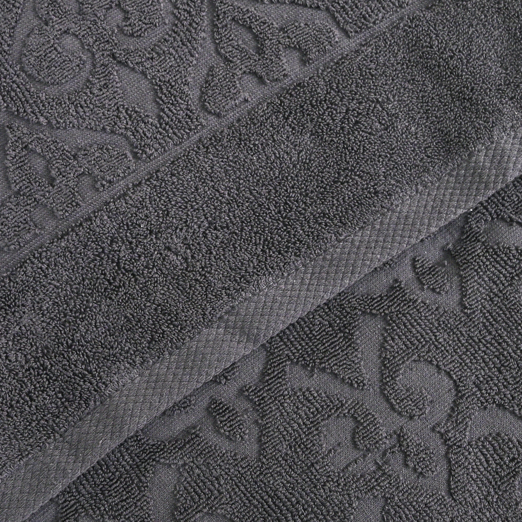Andalus Bath Towel Set, Pack of 5 Pieces , Ultra Soft and Highly Absorbent Towels,(Grey)
