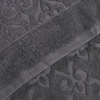 Andalus Bath Towel Set, Pack of 5 Pieces , Ultra Soft and Highly Absorbent Towels,(Grey)
