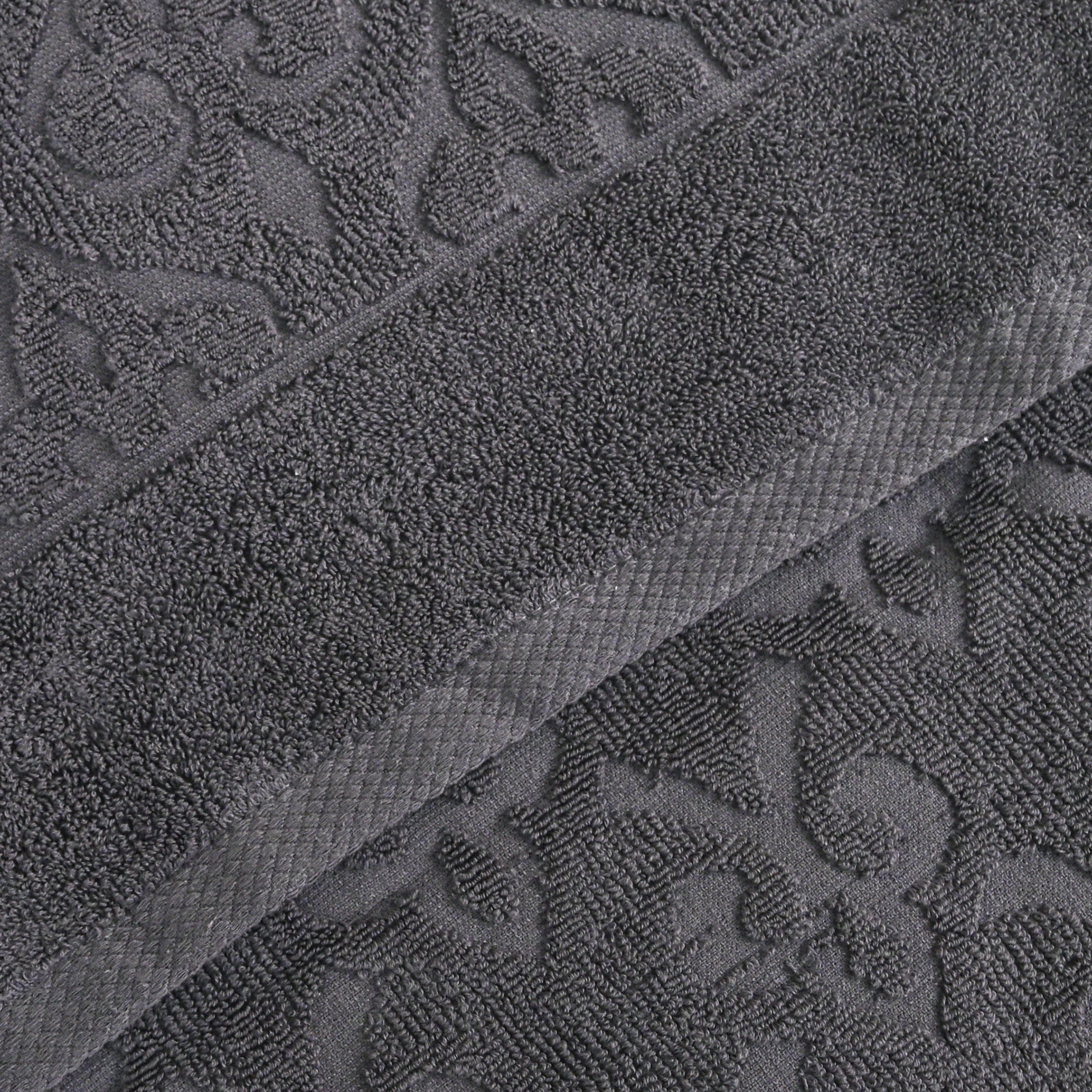 Andalus Bath Towel Set, Pack of 5 Pieces , Ultra Soft and Highly Absorbent Towels,(Grey)