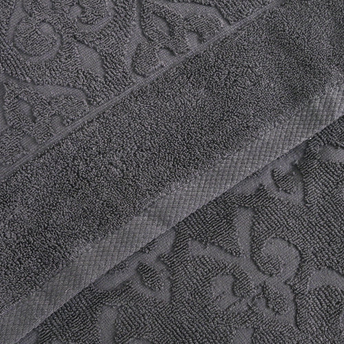 Andalus Bath Towel Set, Pack of 5 Pieces , Ultra Soft and Highly Absorbent Towels,(Grey)