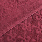 Andalus Bath Towel Set, Pack of 5 Pieces , Ultra Soft and Highly Absorbent Towels,(Burghandi)