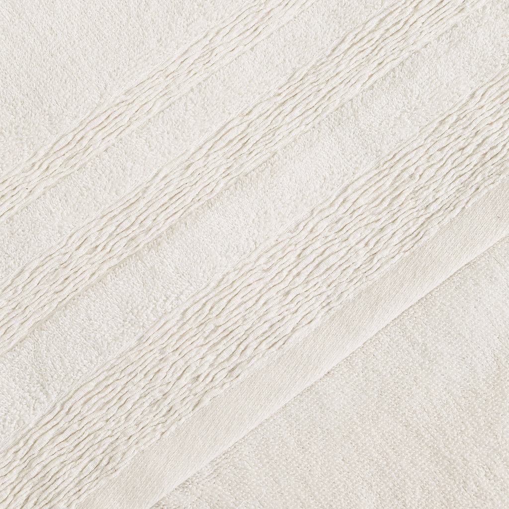 Kara Bath Towel Set, Pack of 5 Pieces , Ultra Soft and Highly Absorbent Towels,(Offwhite)