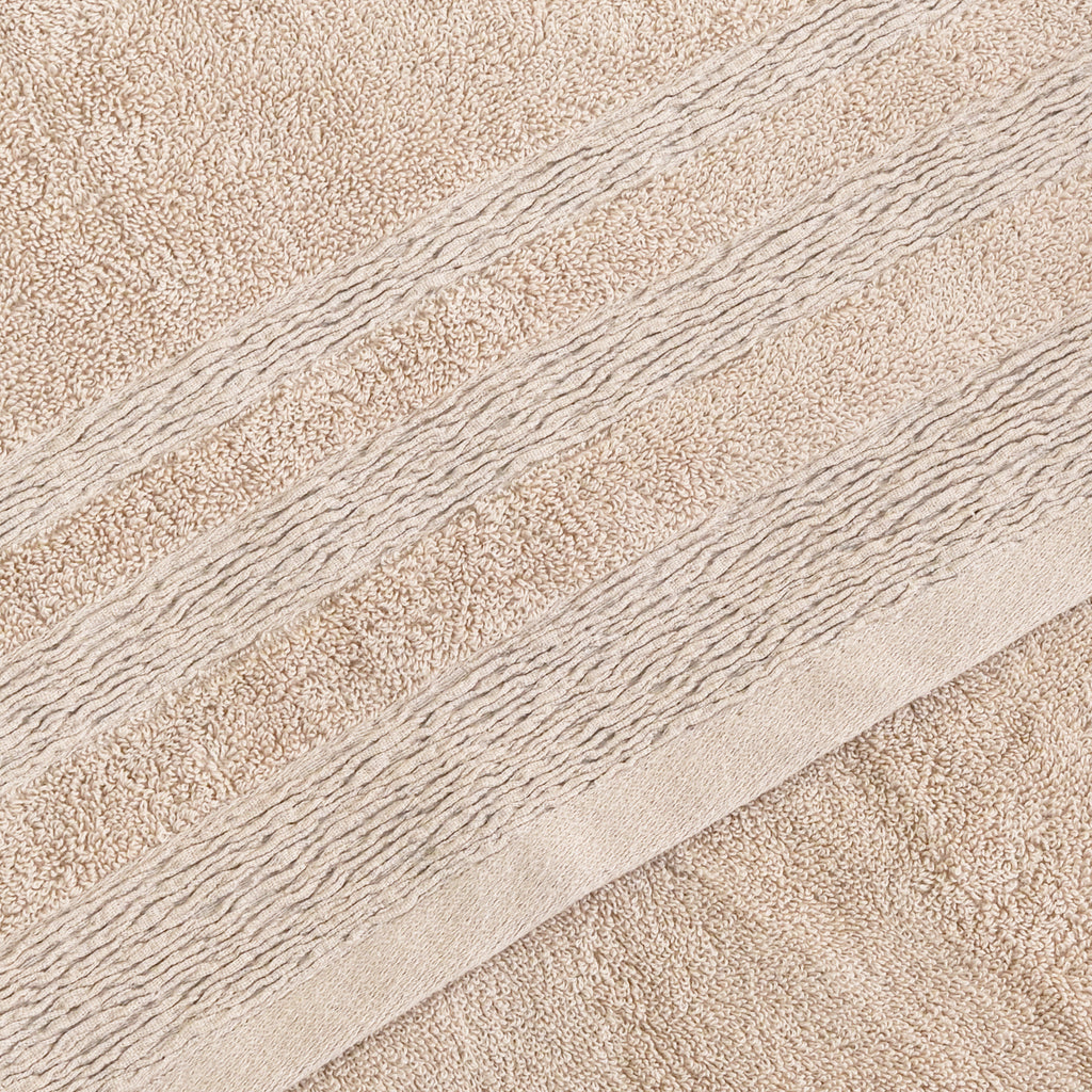 Kara Bath Towel Set, Pack of 5 Pieces , Ultra Soft and Highly Absorbent Towels,(Beige)