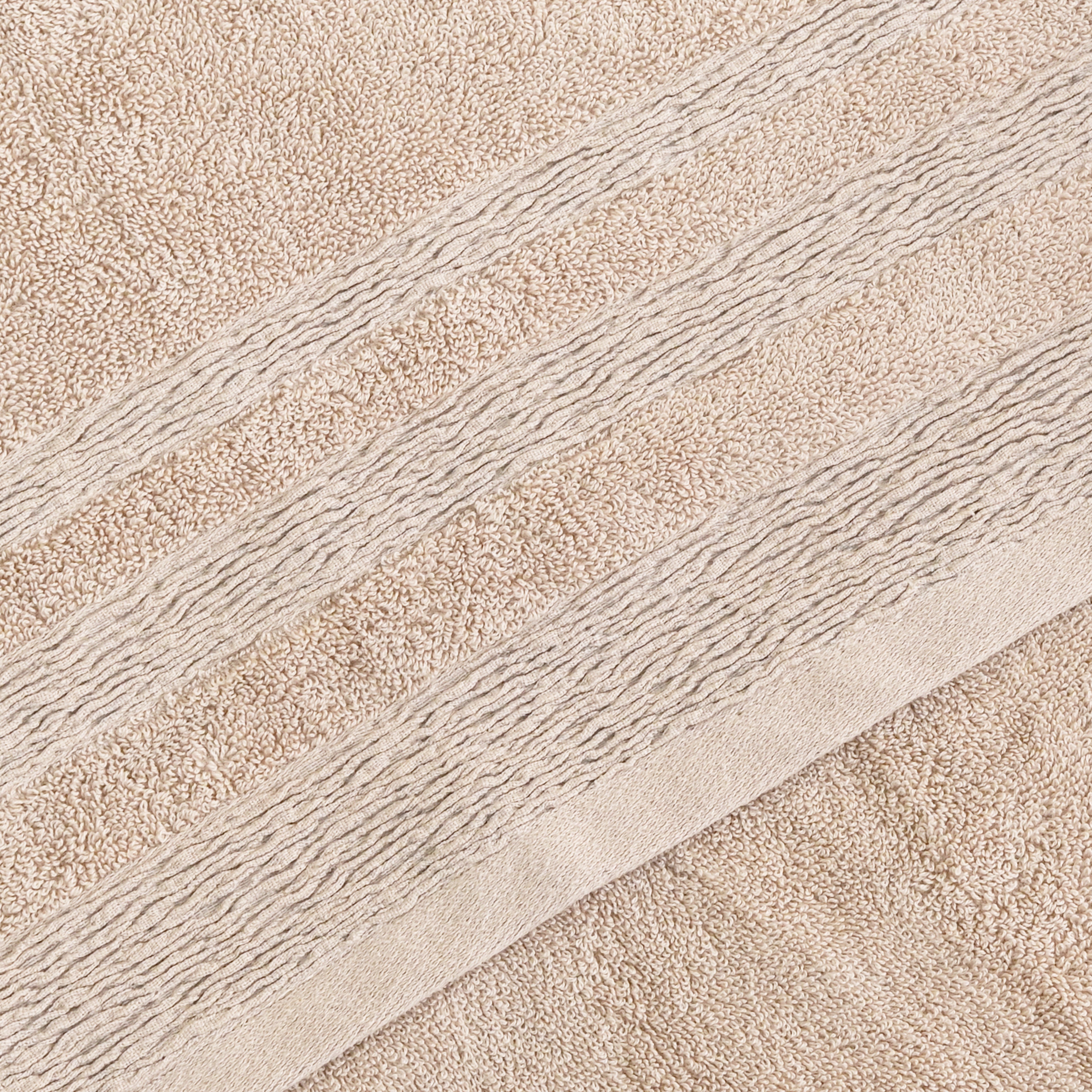 Kara Bath Towel Set, Pack of 5 Pieces , Ultra Soft and Highly Absorbent Towels,(Beige)