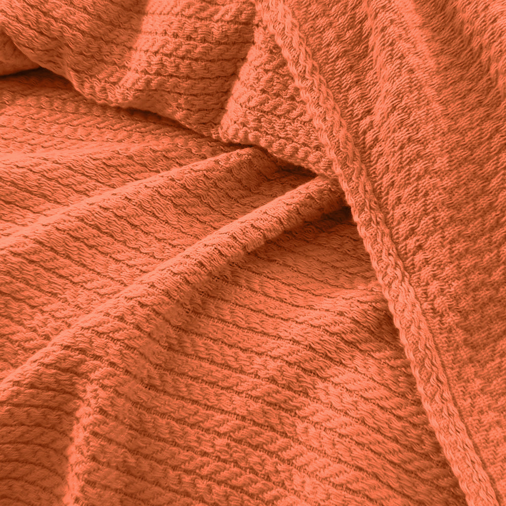 Premium Egyptian Cotton Orchid Throw Blanket Havan  color