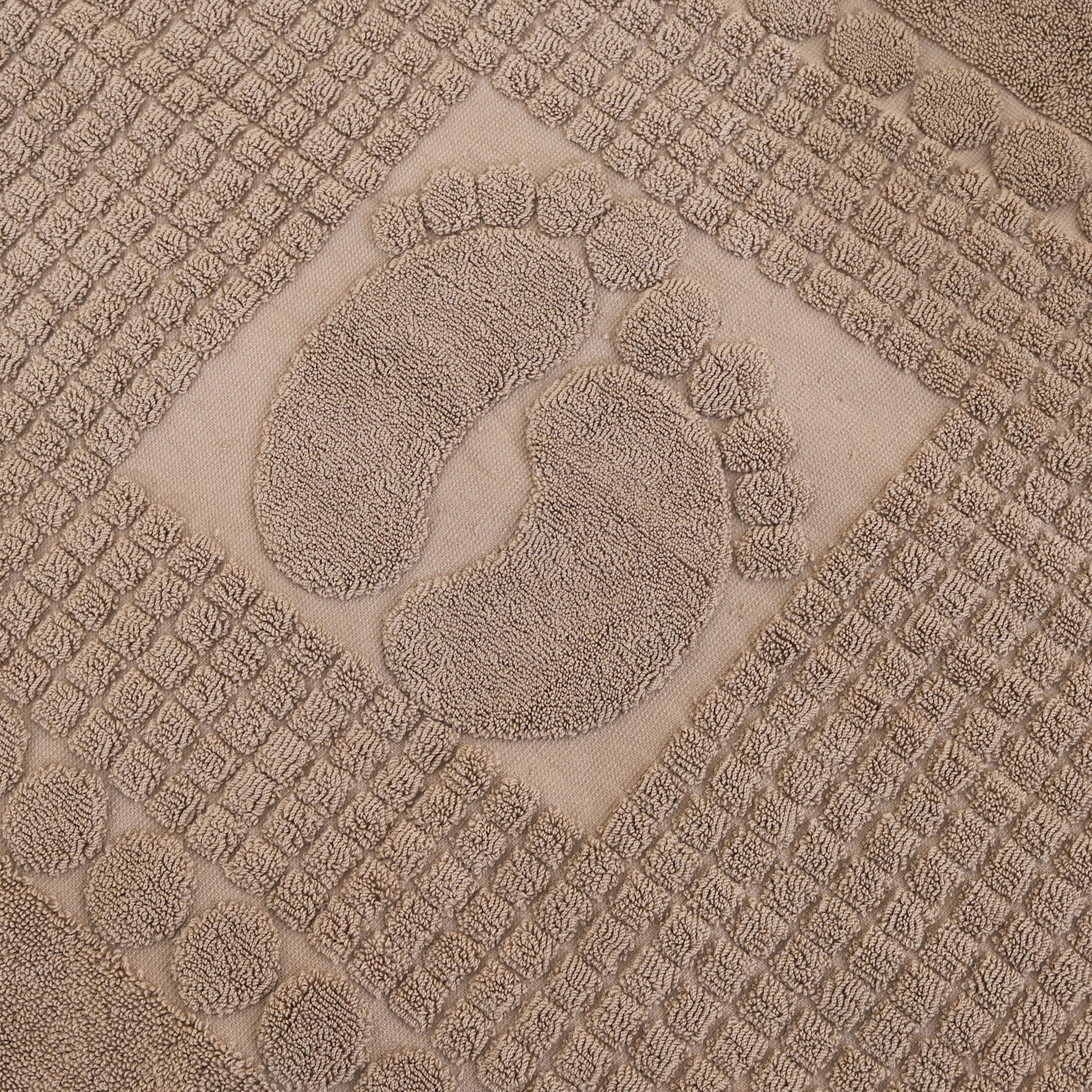 Bath Mat Made from 100% Premium Cotton – Ultra Soft & Highly Absorbent, Fast Quick-Dry, Café Color, Large Size 51 × 75 cm