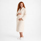 100% cotton Comfort Bathrobe – Ultra-Soft Shawl Collar Robe