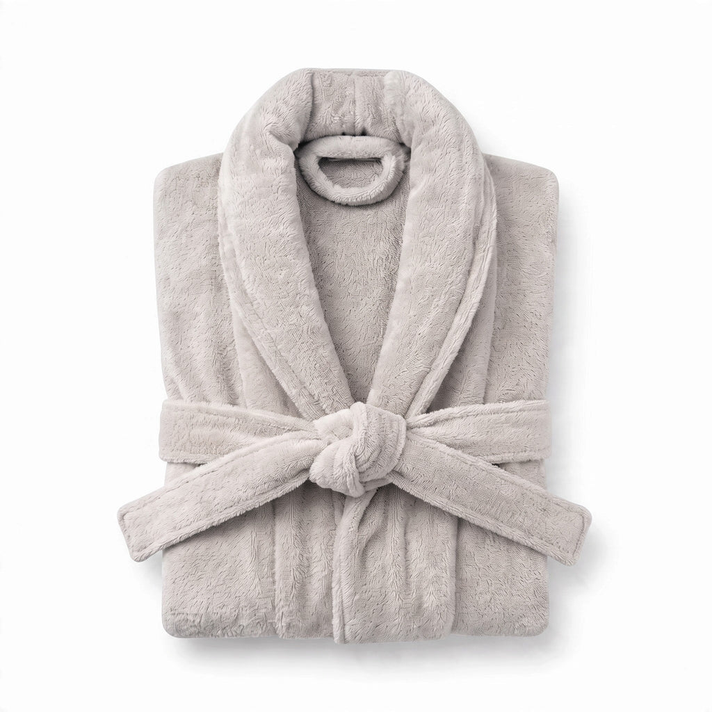 100% cotton Comfort Bathrobe – Ultra-Soft Shawl Collar Robe