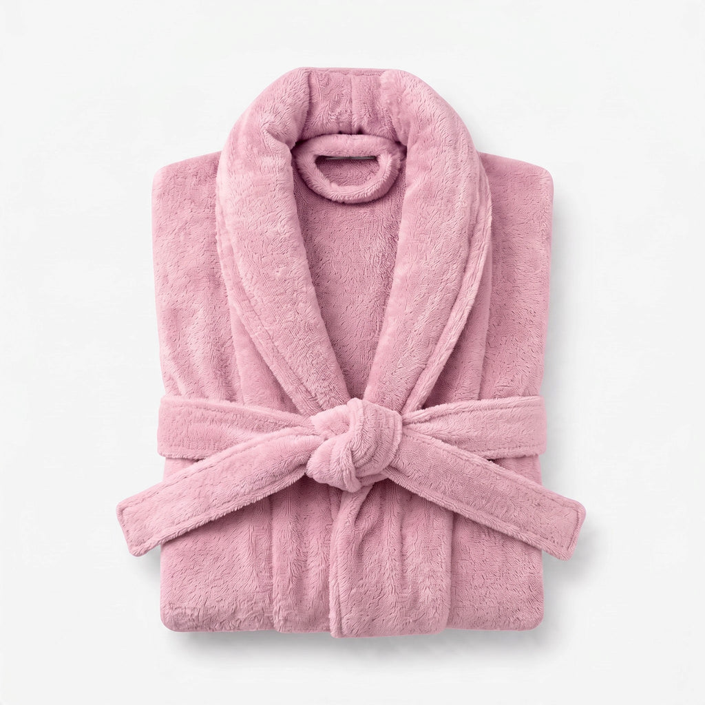 100% cotton Comfort Bathrobe – Ultra-Soft Shawl Collar Robe