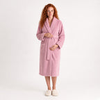 100% cotton Comfort Bathrobe – Ultra-Soft Shawl Collar Robe