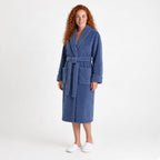 100% cotton Comfort Bathrobe – Ultra-Soft Shawl Collar Robe