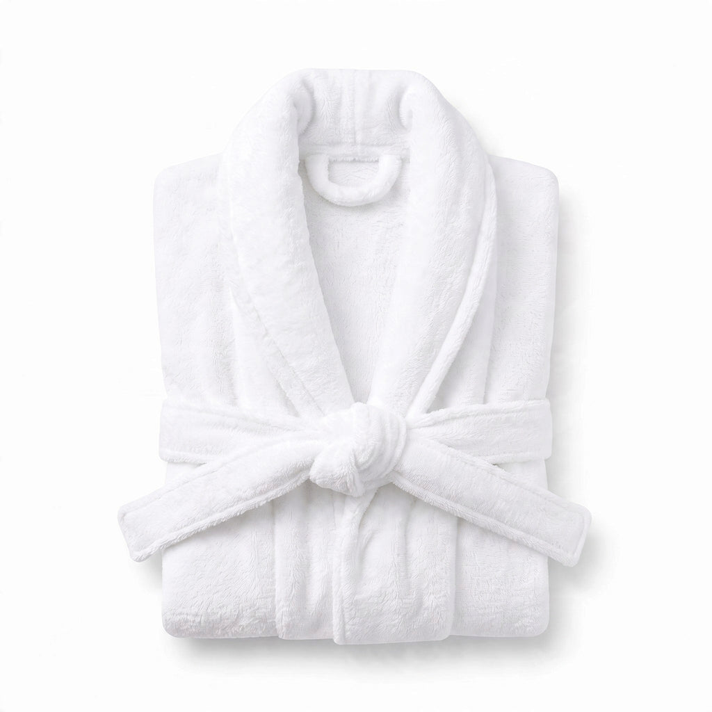 100% cotton Comfort Bathrobe – Ultra-Soft Shawl Collar Robe
