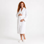 100% cotton Comfort Bathrobe – Ultra-Soft Shawl Collar Robe