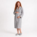 100% cotton Comfort Bathrobe – Ultra-Soft Shawl Collar Robe
