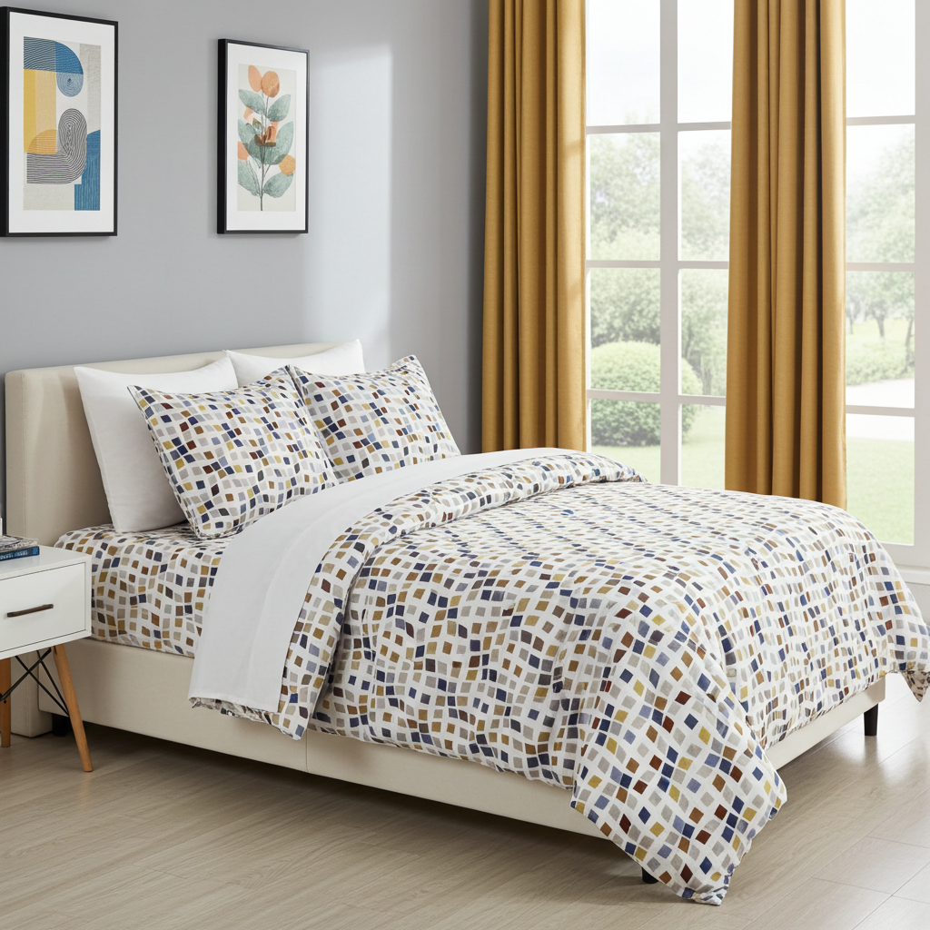 Emilia Luxury 100% Cotton  Printed Bedding Set – Soft, Breathable & Comfortable