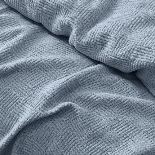 Egyptian cotton Leno throw blanket,ultra-soft & lightweight with an elegant woven design ,king size 255x225 cm , Aqua