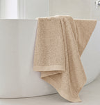 Aura Bath Towel Set, Pack of 4 Pieces , Ultra Soft and Highly Absorbent Towels,(beige)