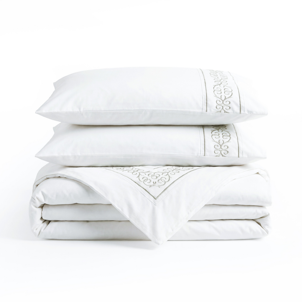 Andalus Luxury Duvet Cover Set – Complete 6-Piece Bedding Set.
