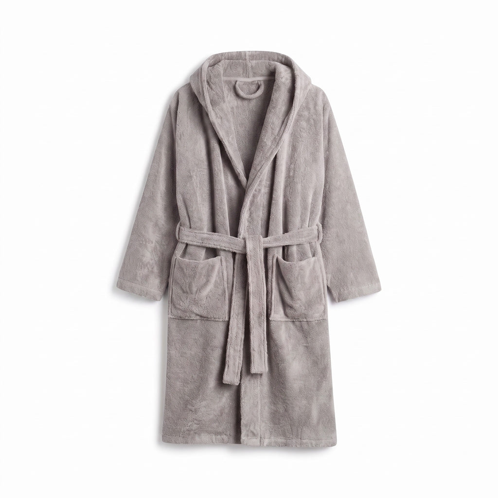 100% Cotton Kids Bathrobe – Soft Hooded Robe for Boys & Girls