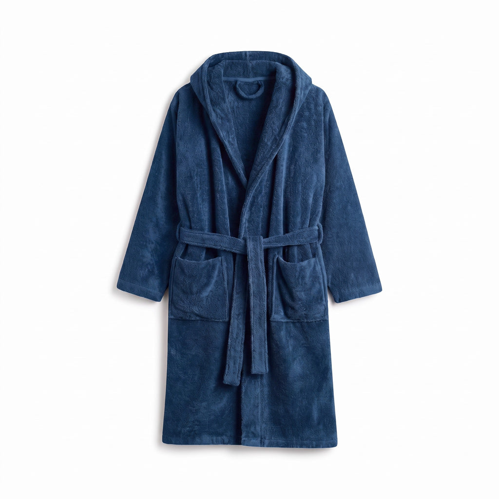100% Cotton Kids Bathrobe – Soft Hooded Robe for Boys & Girls